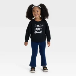 Toddler Girls' Halloween French Terry Pullover - Cat & Jack™ Black -Cat & Jack GUEST 00179f00 f899 4f08 8835 21d237e873e7