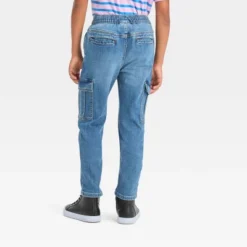Boys' Super Stretch Relaxed Tapered Pull-On Cargo Pants - Cat & Jack™
