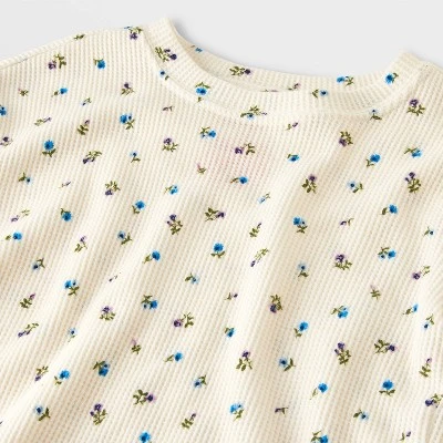 Baby Girls' 2pc Waffle Sweatshirt & Legging Set - Cat & Jack™ 2 Baby Girls' 2pc Waffle Sweatshirt & Legging Set - Cat & Jack™ - Image 2