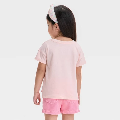 Toddler Girls' 'Ice Cream' Shirt - Cat & Jack™ Peach Orange 2 Toddler Girls' 'Ice Cream' Shirt - Cat & Jack™ Peach Orange - Image 2