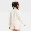Girls' French Terry Quarter Zip Pullover Sweatshirt - Cat & Jack™