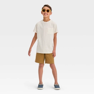 Boys' Short Sleeve Heathered T-Shirt - Cat & Jack™ 2 Boys' Short Sleeve Heathered T-Shirt - Cat & Jack™ - Image 2