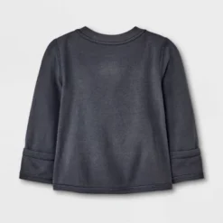 Baby Adaptive Side Snap Long Sleeve T-Shirt - Cat & Jack™ Black