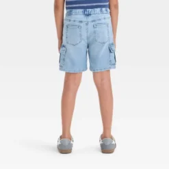 Boys' 'At The Knee' Pull-On Cargo Denim Shorts - Cat & Jack™
