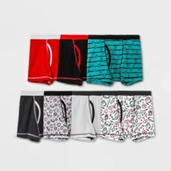 Boys' 7pk Sports Boxer Briefs - Cat & Jack™ Red