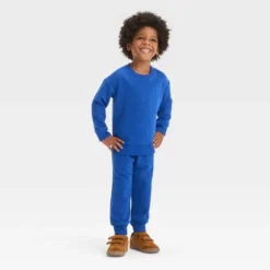 Toddler Boys' Embossed Knit Sweatshirt And Jogger Pants Set - Cat & Jack™ Blue -Cat & Jack GUEST 0c78592e 64fa 4e3d a63f c5263be269c0
