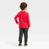 Toddler Boys' 2pc Long Sleeve Graphic T-Shirt And Fleece Jogger Pants Set - Cat & Jack™ Red