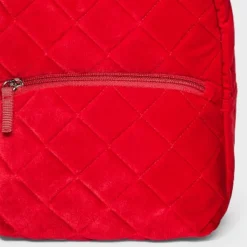 Girls' Quilted Velvet 10" Mini Backpack - Cat & Jack™ Red -Cat & Jack GUEST 0f46370c 1c4e 4970 b2a9 0321b8952c92
