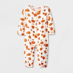 Baby Autumn Gauze Long Sleeve Romper - Cat & Jack™ Cream -Cat & Jack GUEST 149860a8 170e 4212 b0f5 520f4f8087dd
