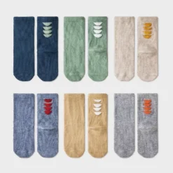 Toddler 6pk 'Dino' Crew Socks - Cat & Jack™ -Cat & Jack GUEST 16121af5 e2c1 4066 991e ef9a8bad41aa