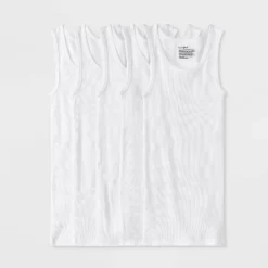 Boys' 5pk Tank Tops - Cat & Jack™ White -Cat & Jack GUEST 16a64e5c 19a8 4e4e 881f 6167412d1f8e