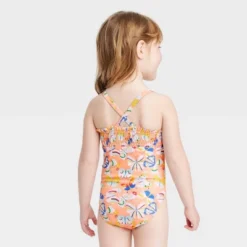 Toddler Girls' Butterfly One Piece Swimsuit - Cat & Jack™ Orange -Cat & Jack GUEST 172d5574 90c8 42cd 95c7 b9f21c63798f