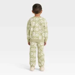 Toddler Boys' Halloween Fleece Sweatshirt And Pants Set - Cat & Jack™ Olive