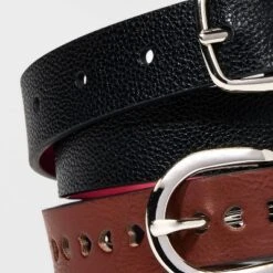 Kids' 2pk Belt Set - Cat & Jack™ Black/Brown -Cat & Jack GUEST 1a2f7181 674d 4e89 bd98 d8c61922eaad