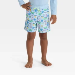 Toddler Boys' Snack Time Swim Shorts - Cat & Jack™ Light Blue -Cat & Jack GUEST 1a35bd1d 5157 4639 aeb9 2ba521e79e1b