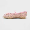 Toddler Lily Glitter Ballet Flats - Cat & Jack™