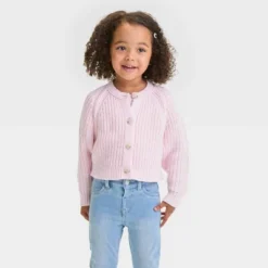 Toddler Girls' Midweight Cardigan - Cat & Jack™ Pink -Cat & Jack GUEST 1d2c4f57 b087 4f4e ae8c e82c26b089be