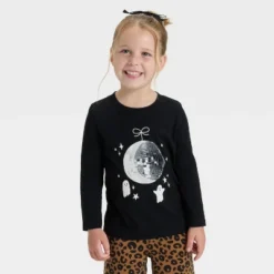 Toddler Girls' Long Sleeve Halloween Graphic T-Shirt - Cat & Jack™ Black 7 Toddler Girls' Long Sleeve Halloween Graphic T-Shirt - Cat & Jack™ Black -Cat & Jack GUEST 1dae254d 637b 47e8 a239 9765e28ed856