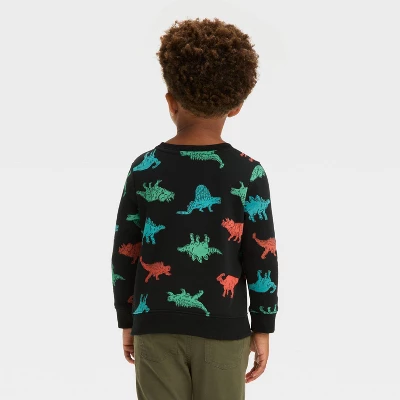 Toddler Boys' Fleece Crewneck Sweatshirt - Cat & Jack™ 1 Toddler Boys' Fleece Crewneck Sweatshirt - Cat & Jack™
