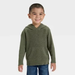 Toddler Boys' Waffle Hooded Sweater - Cat & Jack™ Olive Green 5 Toddler Boys' Waffle Hooded Sweater - Cat & Jack™ Olive Green -Cat & Jack GUEST 1f5213f8 20de 4938 9af0 88c258a17c28