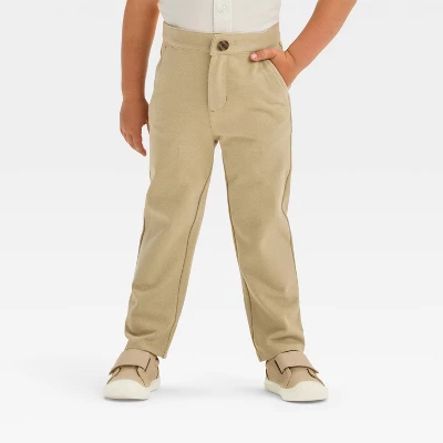 Toddler Boys' Knit Pants - Cat & Jack™ Khaki 3 Toddler Boys' Knit Pants - Cat & Jack™ Khaki - Image 3