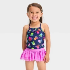 Toddler Girls' Octopus One Piece Swimsuit Set - Cat & Jack™ Purple -Cat & Jack GUEST 23e370f9 f639 48cf 85ee 94df317158b3