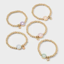 Girls' 5pk BFF Bracelet Set - Cat & Jack™ -Cat & Jack GUEST 24707f85 ad75 419f 815a 9309db5fe53f
