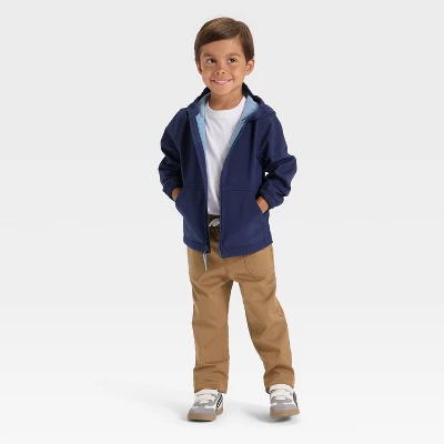 Toddler Boys' Full Zip Softshell Jacket - Cat & Jack™ Navy Blue 2 Toddler Boys' Full Zip Softshell Jacket - Cat & Jack™ Navy Blue - Image 2