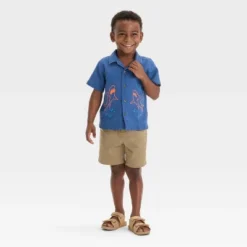 Toddler Boys' Embroidered Shark T-Shirt - Cat & Jack™ Dark Blue -Cat & Jack GUEST 2a49bef3 36c7 41df 8a76 88a21ce18507