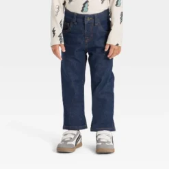 Toddler Boys' Straight Fit Button Front Denim Pants - Cat & Jack™ Dark Wash 5 Toddler Boys' Straight Fit Button Front Denim Pants - Cat & Jack™ Dark Wash -Cat & Jack GUEST 2c355b1a 43d1 4477 bde2 f351404bb41e
