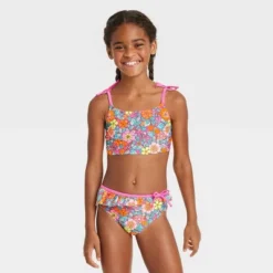 Girls' 2pc Flower Child Bikini Set - Cat & Jack™ Pink -Cat & Jack GUEST 2cdb14bf fdcf 45f3 8a05 477c44d3f2a7