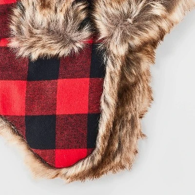 Boys' Buffalo Trapper Hat - Cat & Jack™ Red 2 Boys' Buffalo Trapper Hat - Cat & Jack™ Red - Image 2
