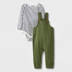 Baby 2pc Long Sleeve Bodysuit & Overalls Set - Cat & Jack™ Olive Green 7 Baby 2pc Long Sleeve Bodysuit & Overalls Set - Cat & Jack™ Olive Green -Cat & Jack GUEST 2e7a56ab c5c8 4d34 8c7c a02afcb156d2