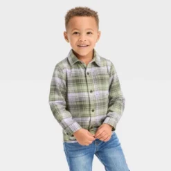 Toddler Boys' Long Sleeve Flannel Shirt - Cat & Jack™ -Cat & Jack GUEST 3374d1fb ef80 419c b73c 81ee179b6283