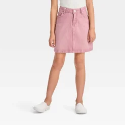 Girls' High-Rise Classic Jean Skirt - Cat & Jack™ Pink -Cat & Jack GUEST 3481b4b9 5af2 4b28 9e81 5694351fa8f9