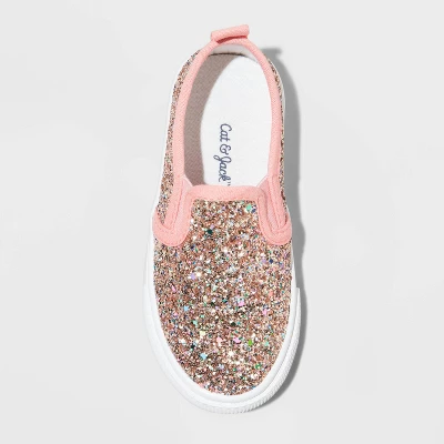 Toddler Girls' Madigan Slip-On Glitter Sneakers - Cat & Jack™ 2 Toddler Girls' Madigan Slip-On Glitter Sneakers - Cat & Jack™ - Image 2