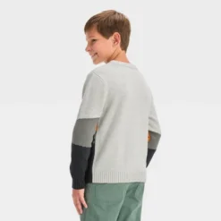 Boys' Mountain Scape Graphic Pullover Sweater - Cat & Jack™ Gray