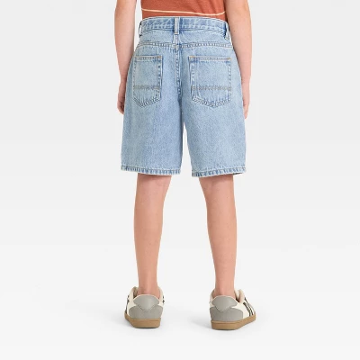 Boys' 'At The Knee' Denim Shorts - Cat & Jack™ 1 Boys' 'At The Knee' Denim Shorts - Cat & Jack™