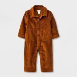 Baby Boys' Corduroy Jumpsuit - Cat & Jack™ Brown -Cat & Jack GUEST 3a096954 b2f3 4ef6 853b 3ad4c2a3a987