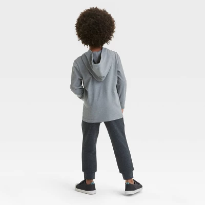Toddler Boys' Halloween Fleece Long Sleeve Top And Jogger Pants Set - Cat & Jack™ Gray 1 Toddler Boys' Halloween Fleece Long Sleeve Top And Jogger Pants Set - Cat & Jack™ Gray