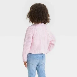 Toddler Girls' Midweight Cardigan - Cat & Jack™ Pink
