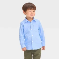 Toddler Boys' Long Sleeve Oxford 'Button-Down' Shirt - Cat & Jack™ Blue -Cat & Jack GUEST 47e07e21 f3b4 46bf a7dd 16d657e05663