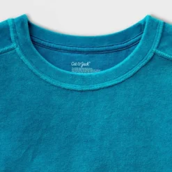 Girls' Adaptive Velour Sweatshirt - Cat & Jack™ Teal Blue -Cat & Jack GUEST 48ebb17e 0b13 4f69 99a5 ae28d0840446