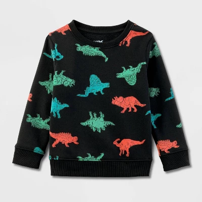 Toddler Boys' Fleece Crewneck Sweatshirt - Cat & Jack™ 3 Toddler Boys' Fleece Crewneck Sweatshirt - Cat & Jack™ - Image 3