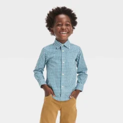 Toddler Boys' Long Sleeve 'Button-Up' Shirt - Cat & Jack™ Dark Green 5 Toddler Boys' Long Sleeve 'Button-Up' Shirt - Cat & Jack™ Dark Green -Cat & Jack GUEST 4bcd150b b415 494a bdd9 3bc1165af3fc