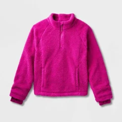 Kids' Adaptive Mock Neck Light Weight Fleece Jacket - Cat & Jack™ -Cat & Jack GUEST 4dc28a08 a64f 4a69 a5cc 1b42206521ed