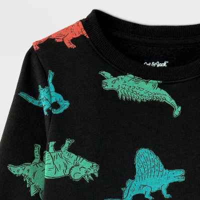 Toddler Boys' Fleece Crewneck Sweatshirt - Cat & Jack™ 4 Toddler Boys' Fleece Crewneck Sweatshirt - Cat & Jack™ - Image 4