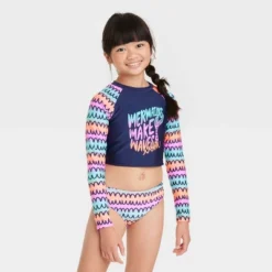 Girls' Mermaids 'Make Waves' Swimwear Set - Cat & Jack™ -Cat & Jack GUEST 509e1527 16ed 4ac8 8cbf f9271c97f0e0