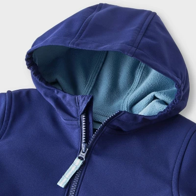 Toddler Boys' Full Zip Softshell Jacket - Cat & Jack™ Navy Blue 6 Toddler Boys' Full Zip Softshell Jacket - Cat & Jack™ Navy Blue - Image 6