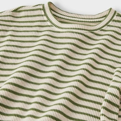 Baby Boys' 2pc Waffle Sweatshirt & Jogger Pants Set - Cat & Jack™ 2 Baby Boys' 2pc Waffle Sweatshirt & Jogger Pants Set - Cat & Jack™ - Image 2